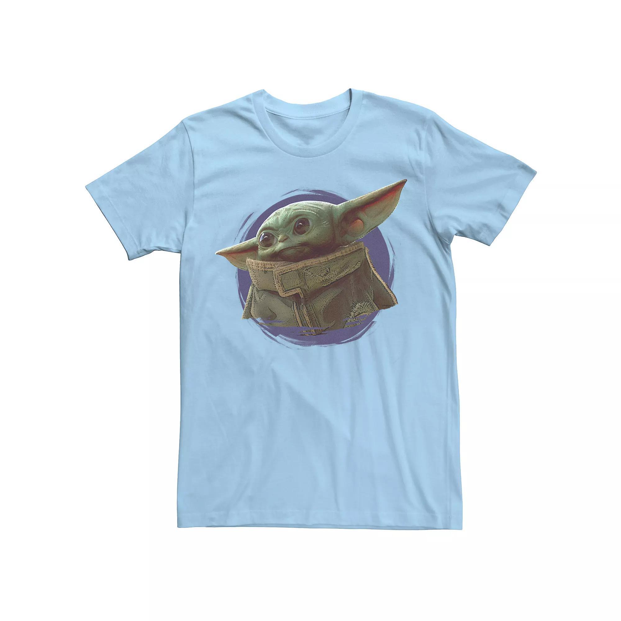 Men's Star Wars The Mandalorian The Child Purple Ball Graphic Tee, Size: XXL, Athlc Hthr Product Image