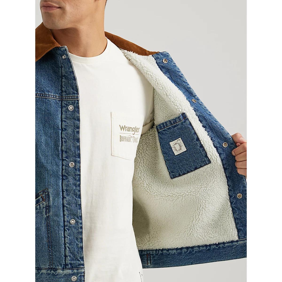 Wrangler x Buffalo Trace™ Men's Barrel House Jacket in Well Worn Indigo Product Image