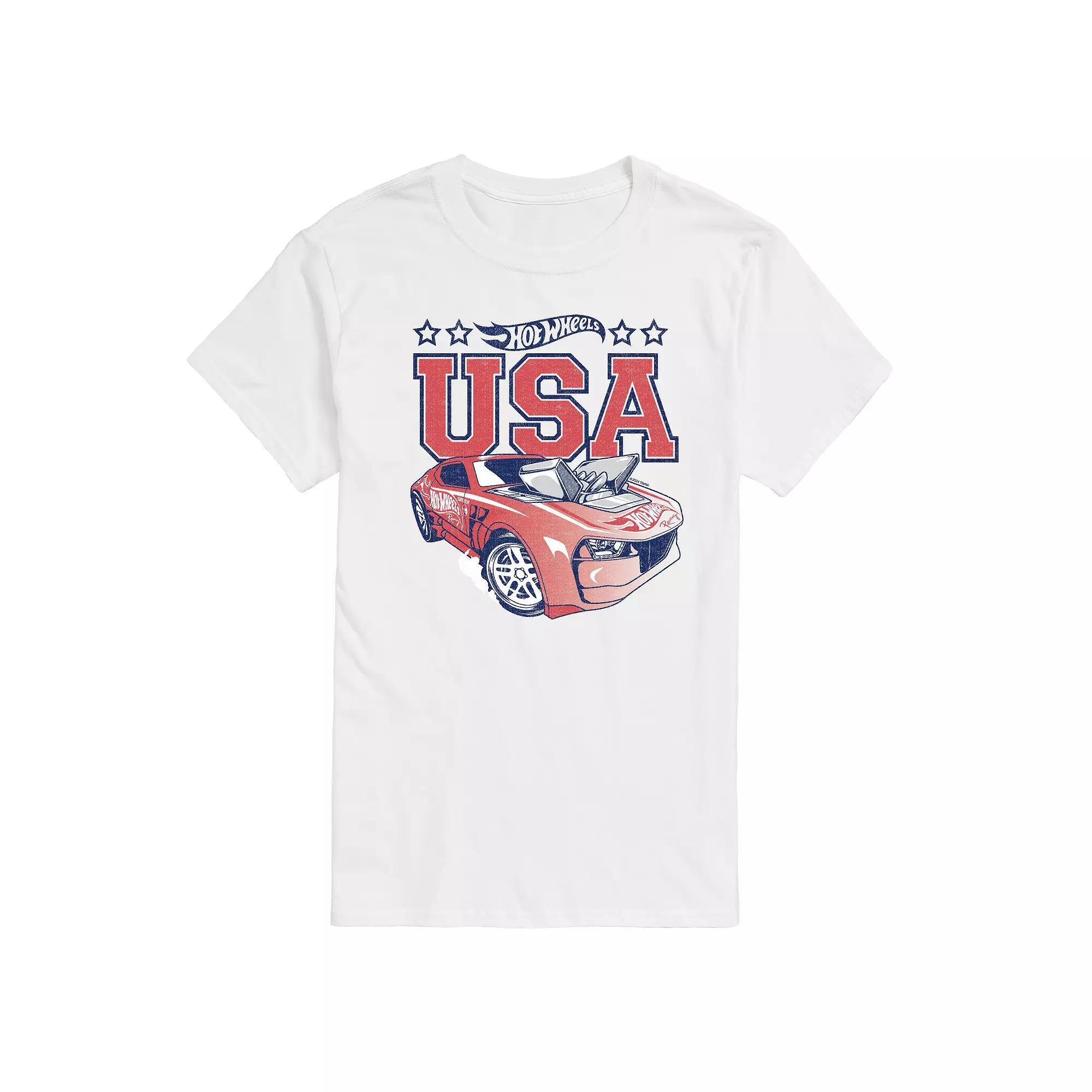 Mens Hot Wheels USA Graphic Tee Product Image