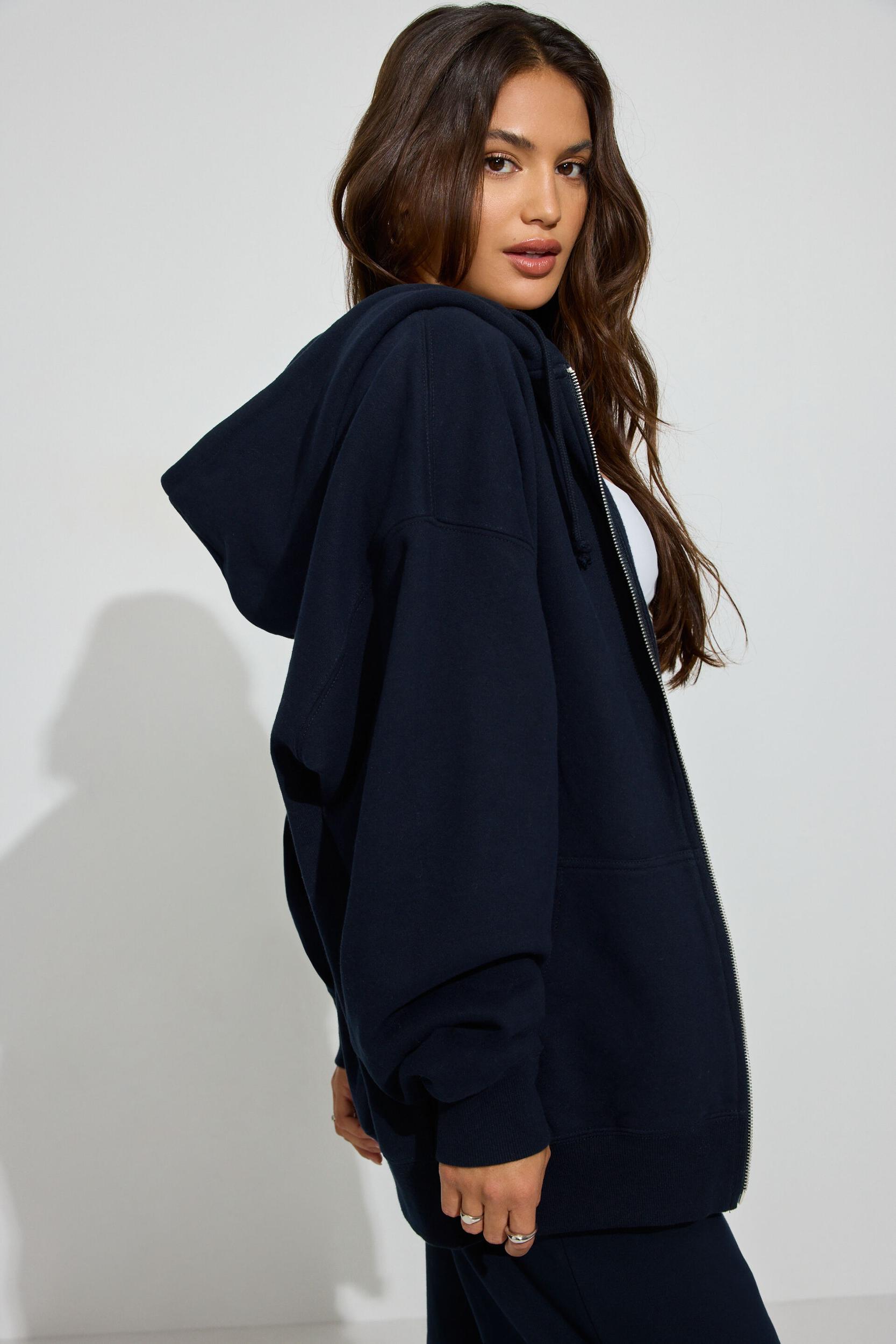 SoftTerry Oversized Zip-Up Hoodie Product Image