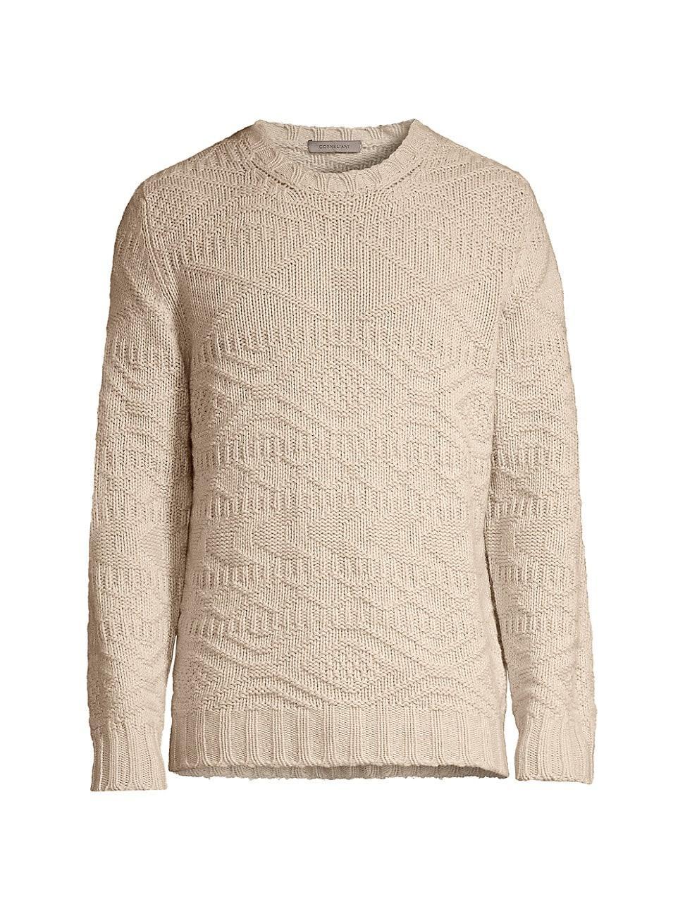 Mens Geometric Cashmere Sweater Product Image