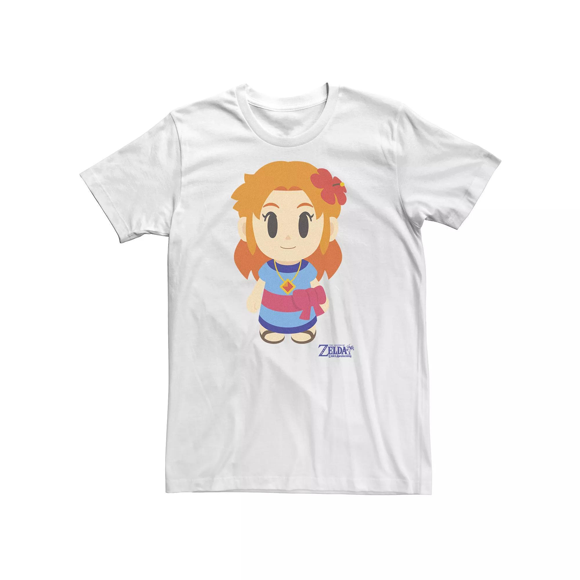 Big & Tall Nintendo The Legend Of Zelda Links Awakening Marin Avatar Style Portrait Tee, Men's, Size: XXL Tall, White Product Image