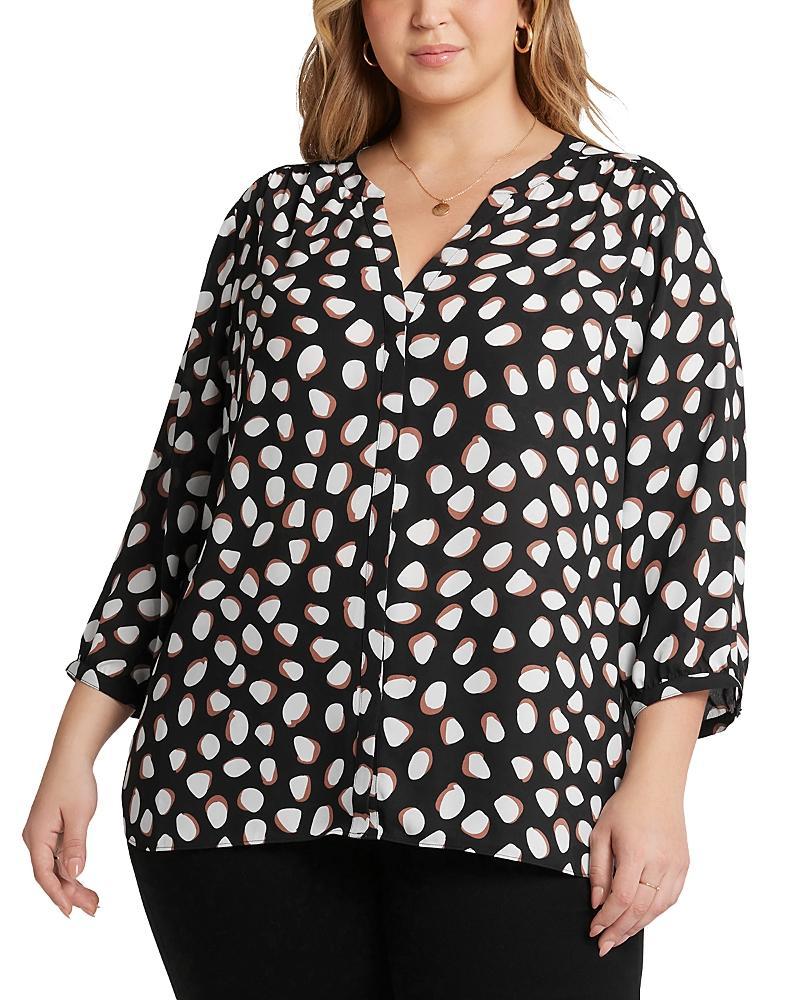 Nydj Plus Pintuck-Back Blouse Product Image