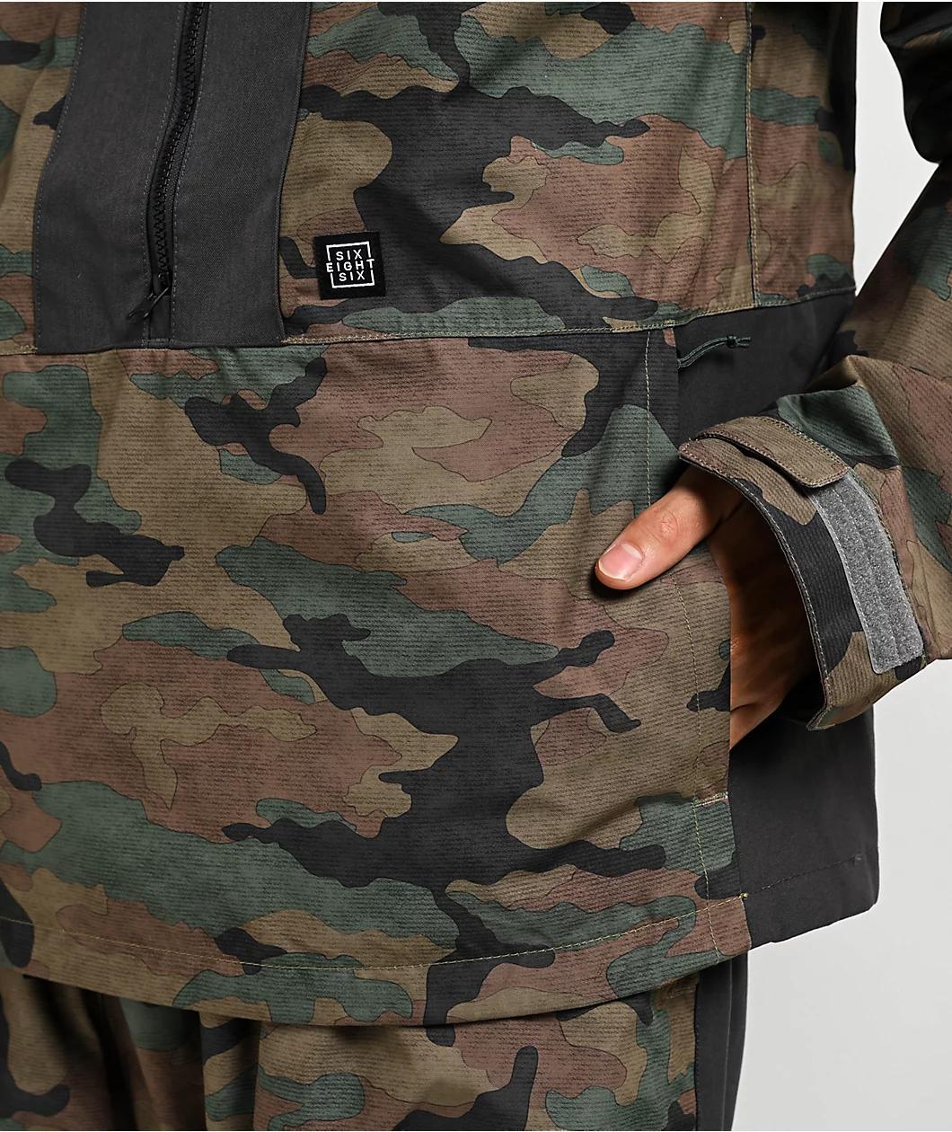 686 Ghost Camo 10K Anorak Snowboard Jacket Product Image