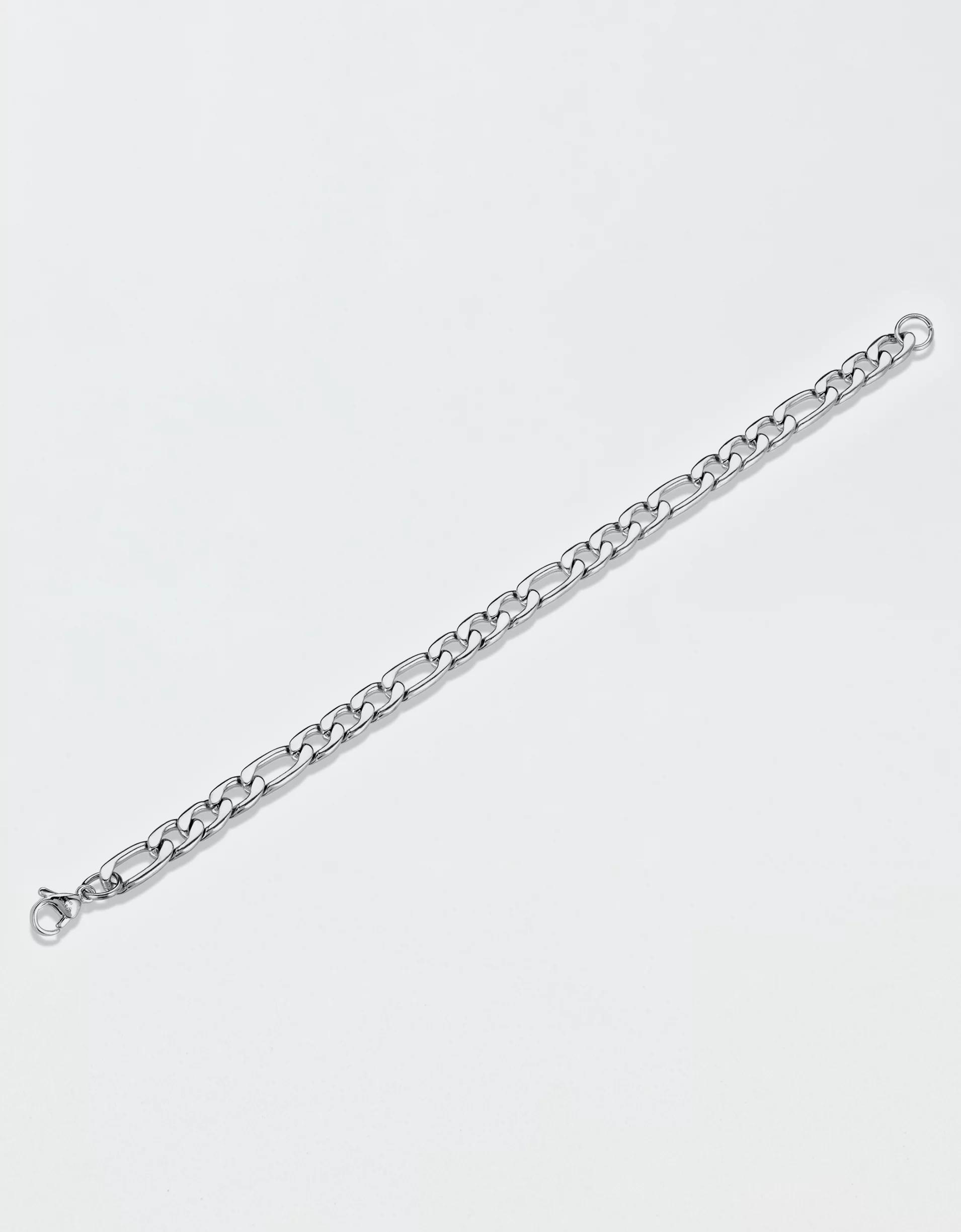 West Coast Jewelry Stainless Steel 8mm Figaro Chain Bracelet Product Image