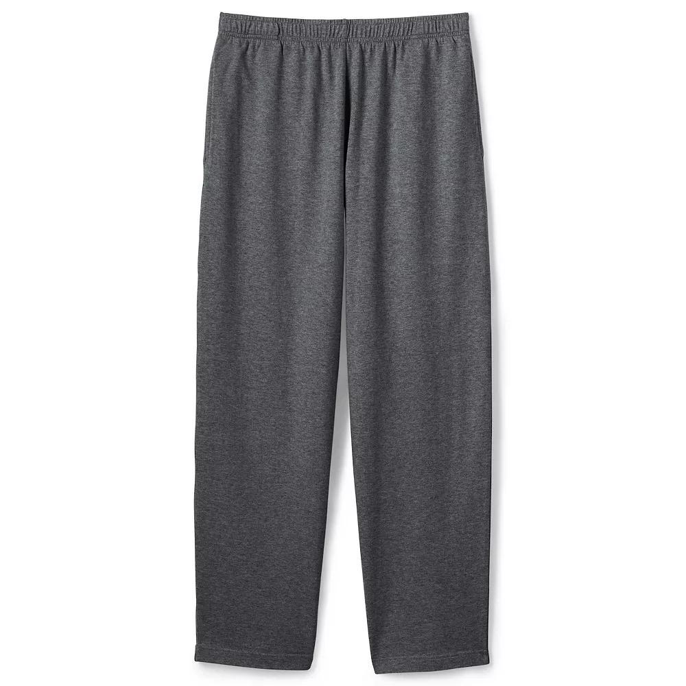 Men's Lands' End Jersey Knit Pants, Size: Large, Black Product Image