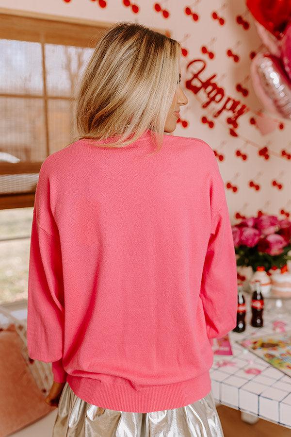 Pretty Little Bows Sequin Sweater Top Product Image