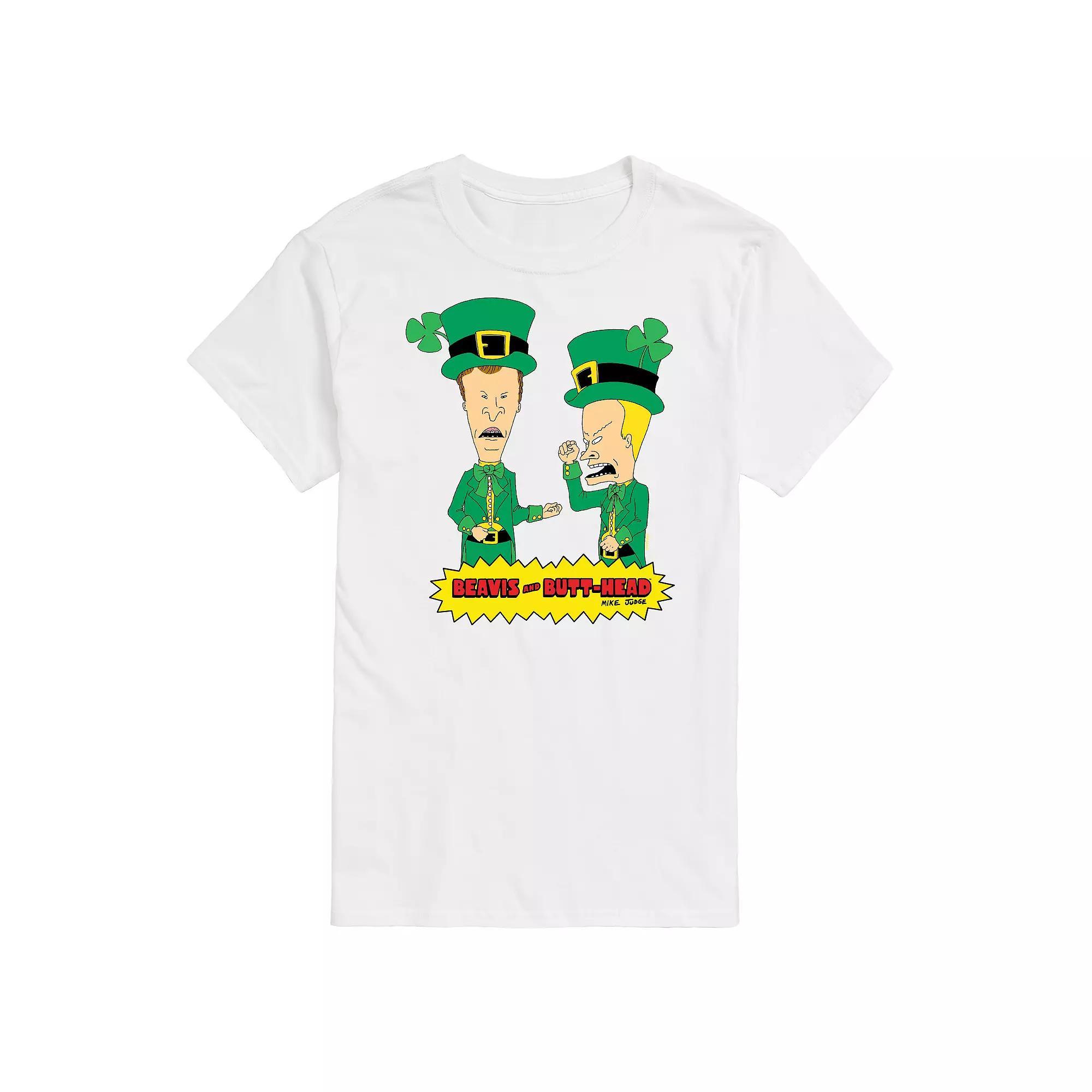 Mens Beavis And Butthead St. Patricks Day Tee Product Image