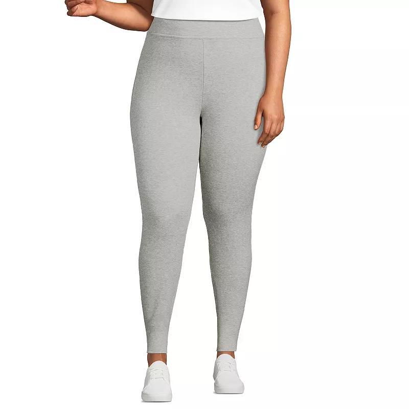 Plus Size Lands' End Serious Sweats Fleece Lined High-Waist Leggings, Women's, Size: 2XL, Deep  Blue Product Image