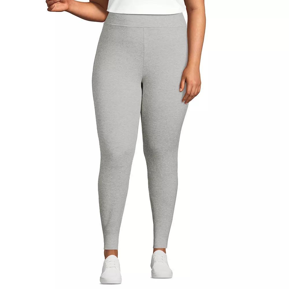 Plus Size Lands' End Serious Sweats Fleece Lined High-Waist Leggings, Women's, Size: 2XL, Deep  Blue Product Image