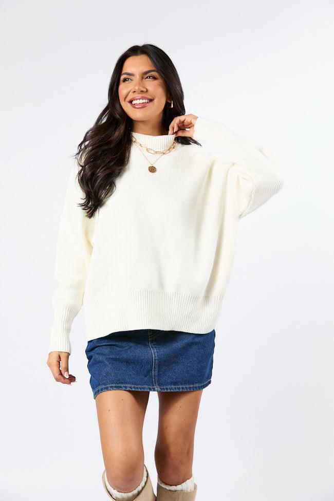 A Great Escape Ivory Oversized Sweater FINAL SALE Product Image
