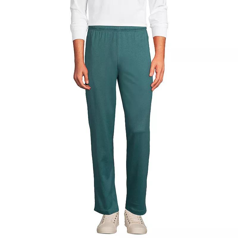 Men's Lands' End Jersey Knit Pants, Size: Large, Black Product Image