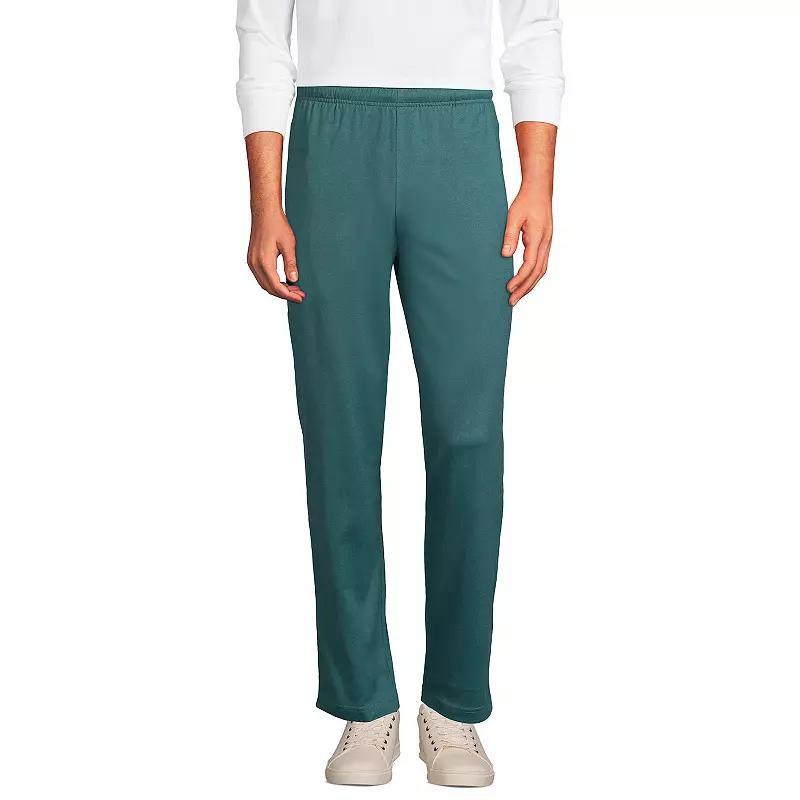 Men's Lands' End Jersey Knit Pants, Size: Medium, Radiant Blue Product Image