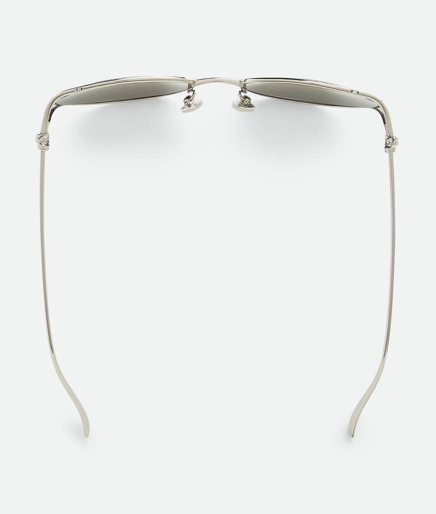Knot Cat Eye Sunglasses in Silver Product Image