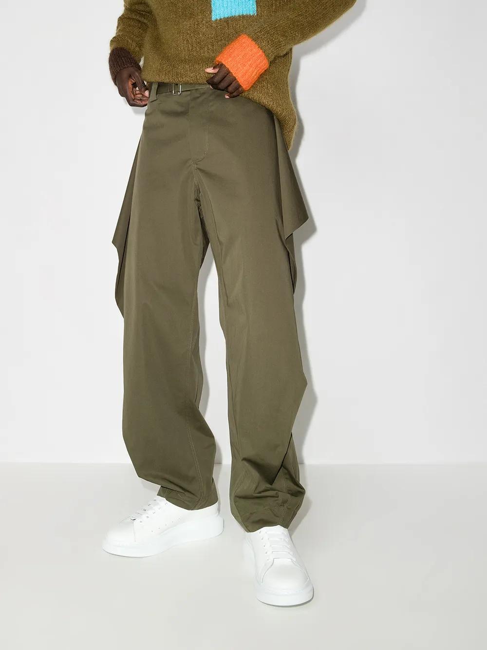 Oversized leather sneakers Product Image