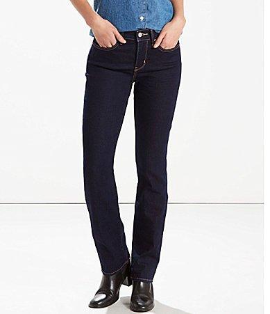 Women's Levi's® 314™ Shaping Straight Jeans, Size: 28(US 6)Medium, Darkest Product Image