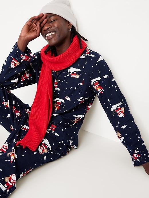 Printed Flannel Pajama Set for Men Product Image