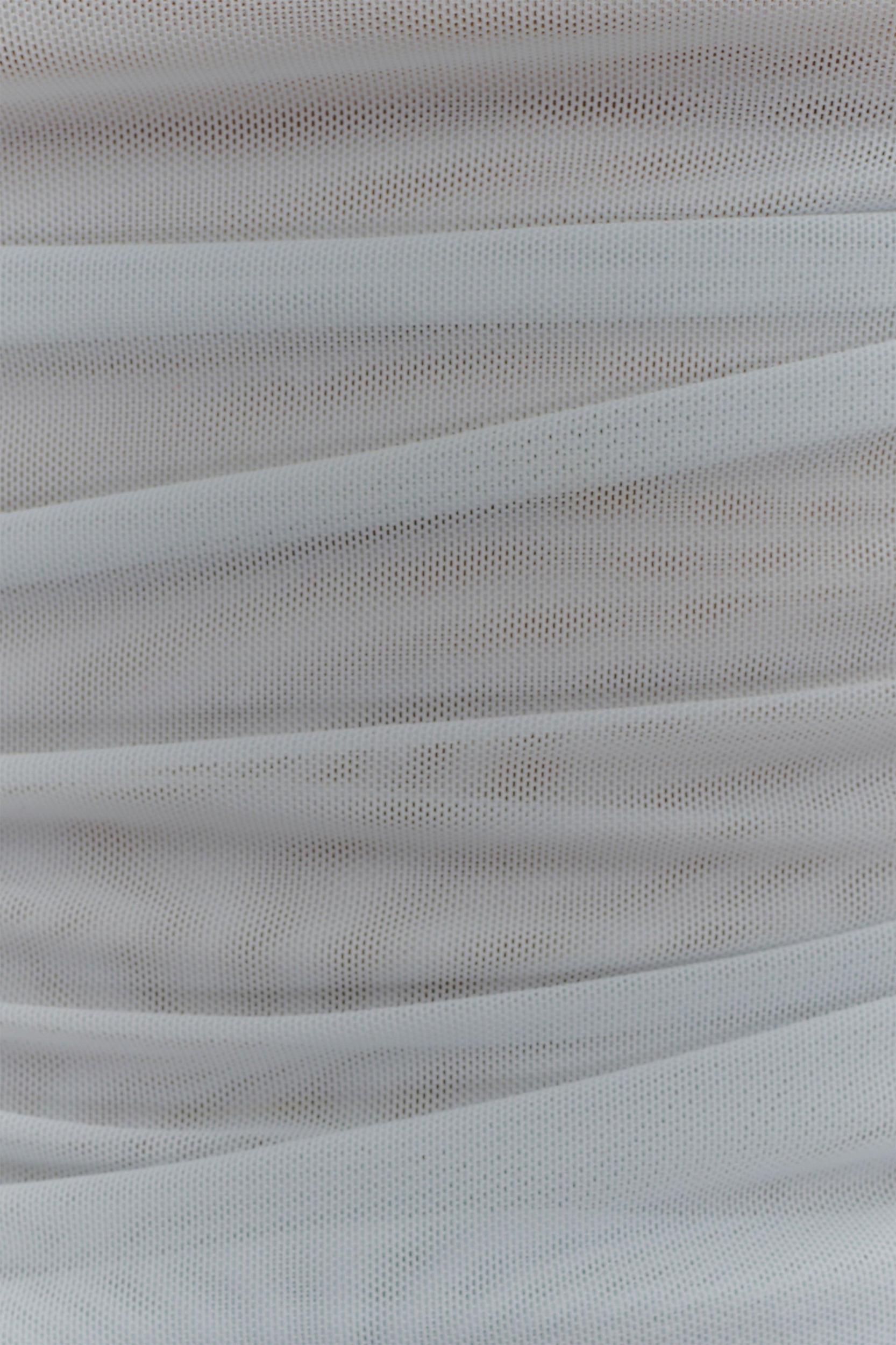 Brooklyn Mesh Crop Top - Pale Blue Product Image