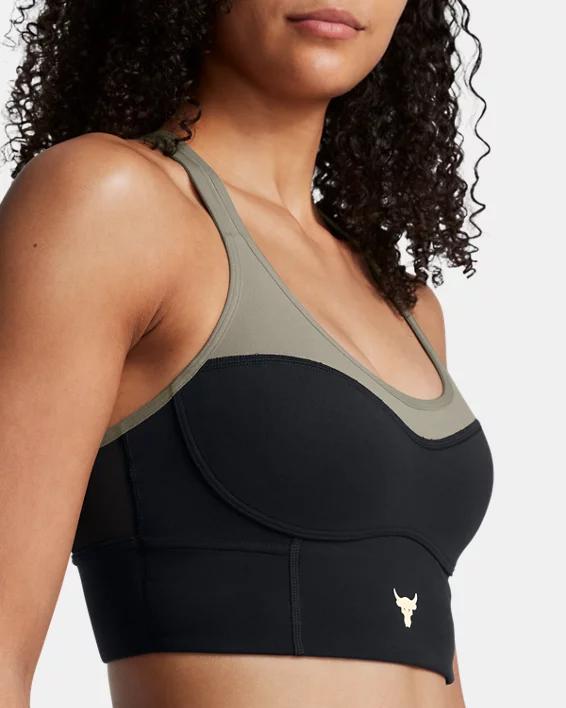 Women's Project Rock Infinity Mid Longline Lets Go Bra Product Image