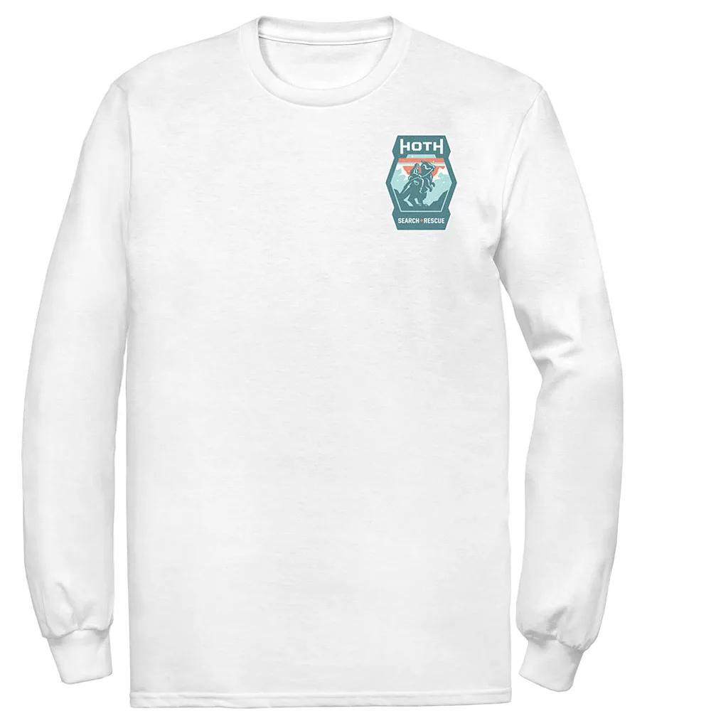 Men's Star Wars Hoth Search And Rescue Left Chest Logo Tee, Size: XL, White Product Image