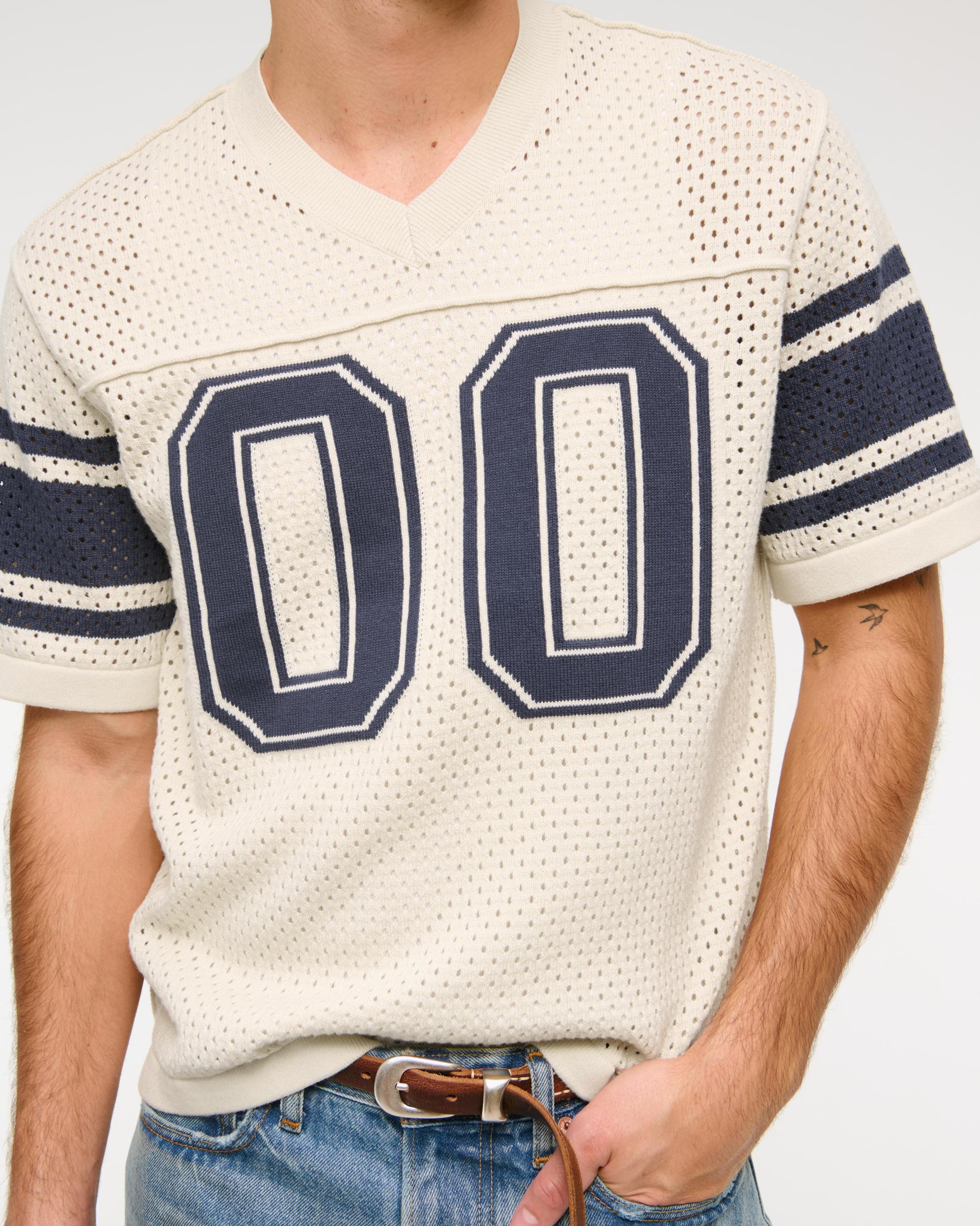 Football Jersey-Inspired Sweater Product Image