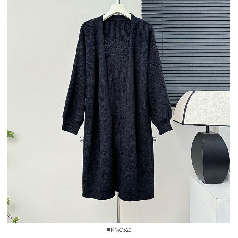Oversized Open-Front Cardigan in 6 Colors Product Image