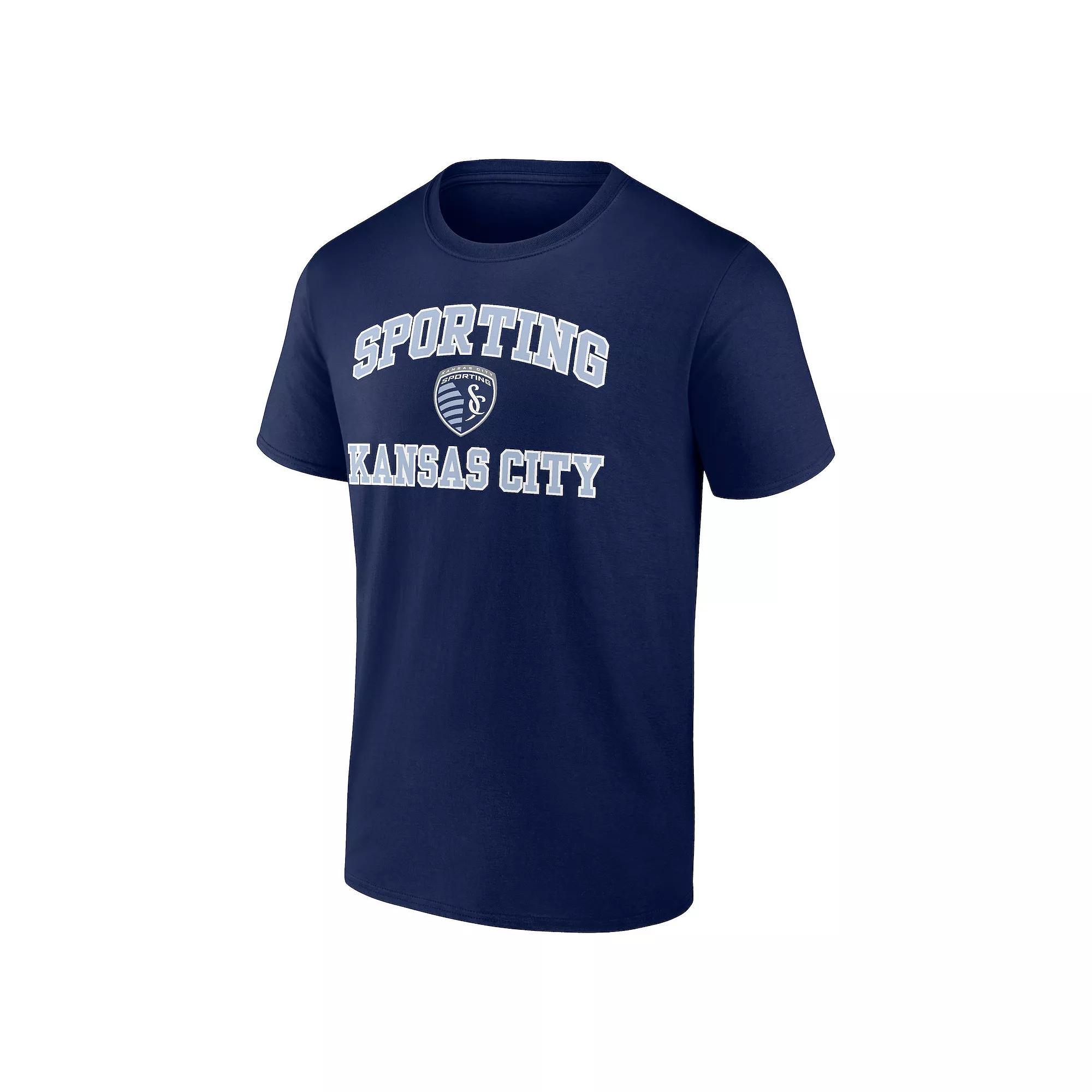Men's Fanatics MLS Sporting Kansas City Heart & Soul Graphic Tee, Size: XL, Blue Product Image