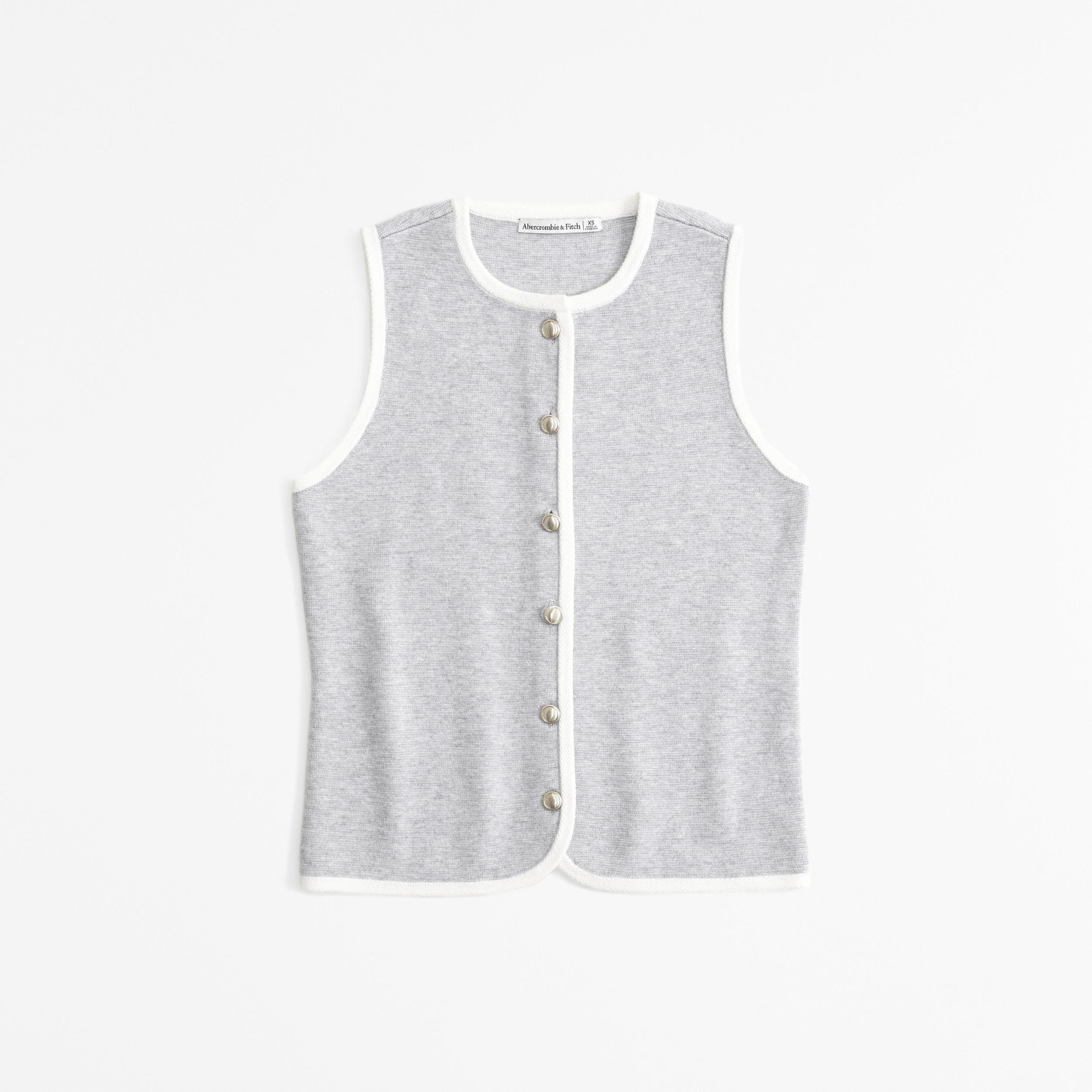 The A&F Mara Crew Sweater Vest Product Image