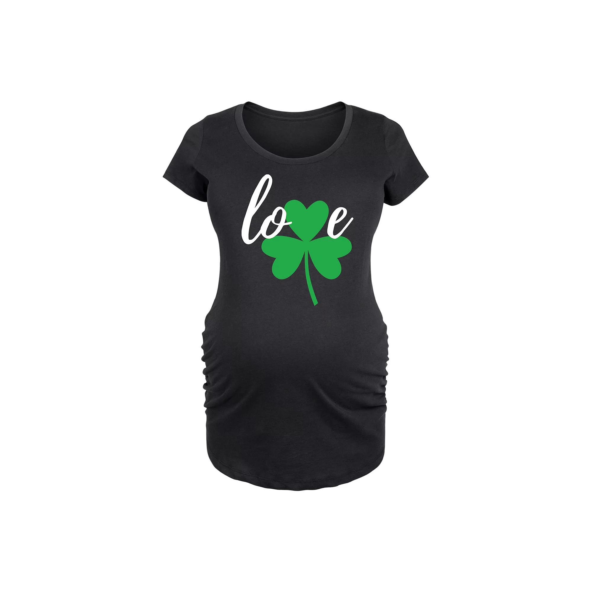 Maternity Team USA Graphic Tee, Womens Heather Grey Product Image