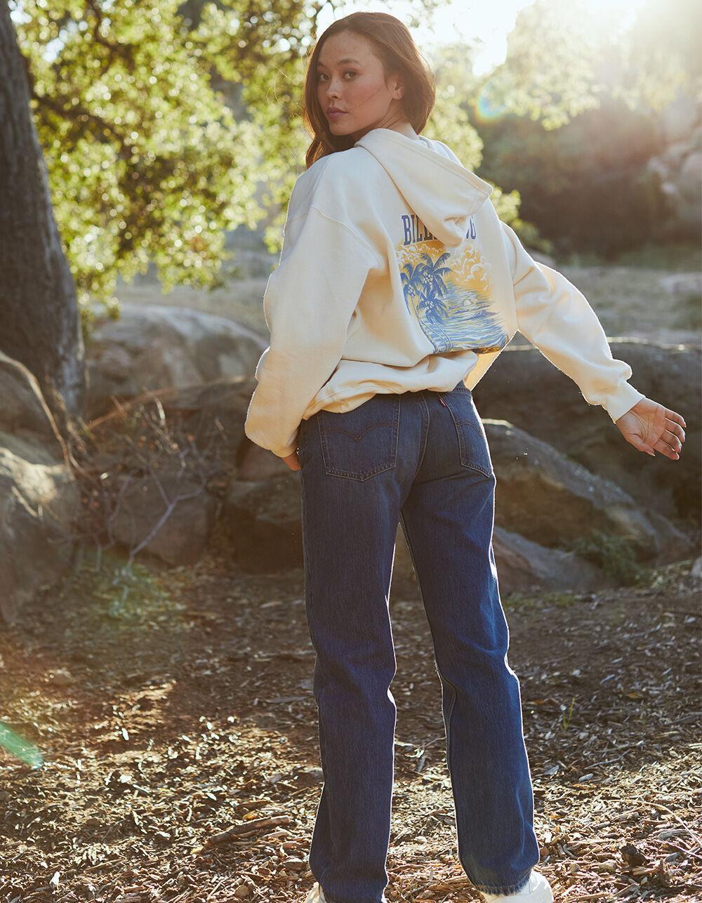 LEVI'S Low Pro Womens Jeans - No Words - DARK VINTAGE Product Image