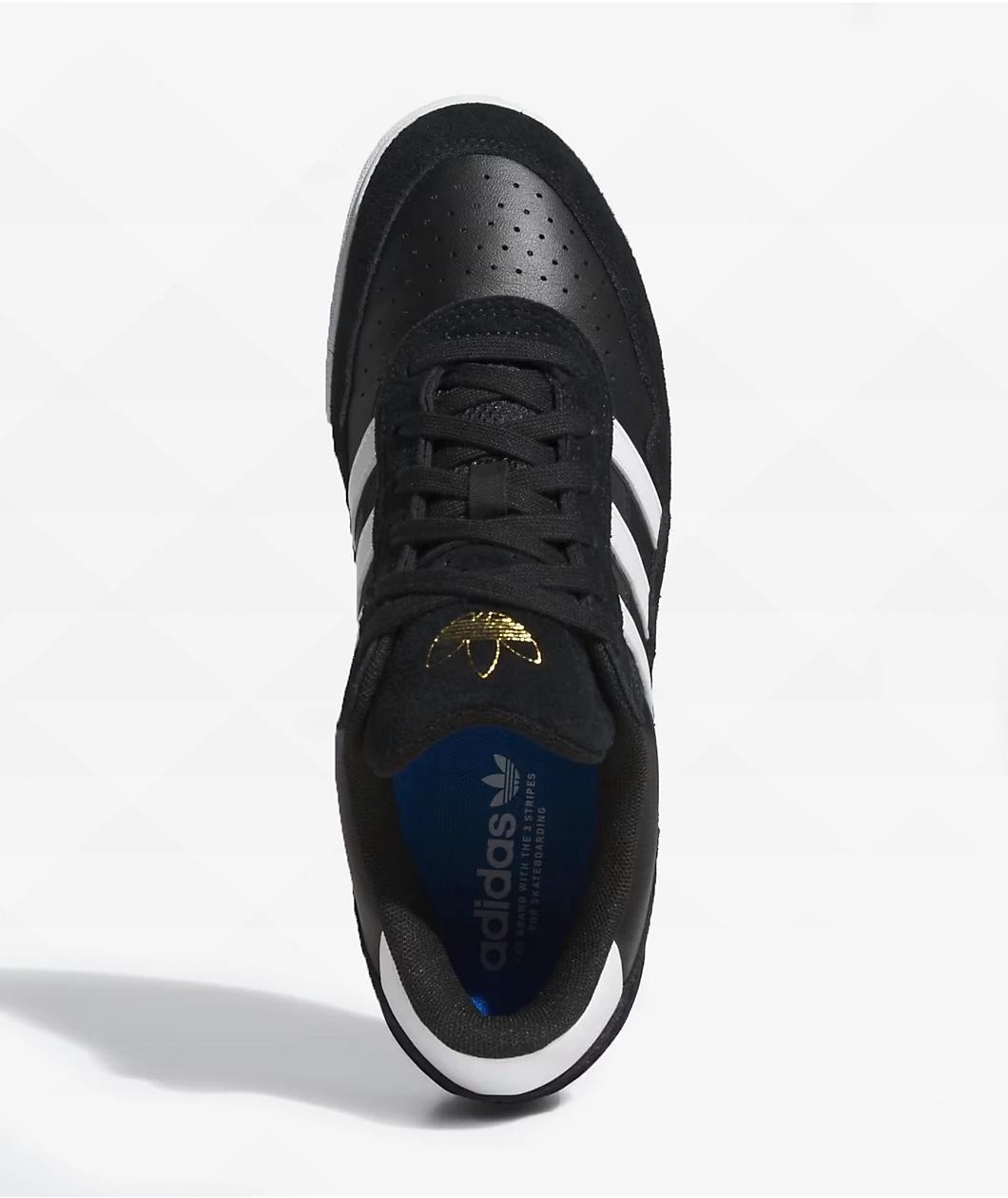 adidas Tyshawn II Core Black, Cloud White, & Gum Skate Shoes Product Image