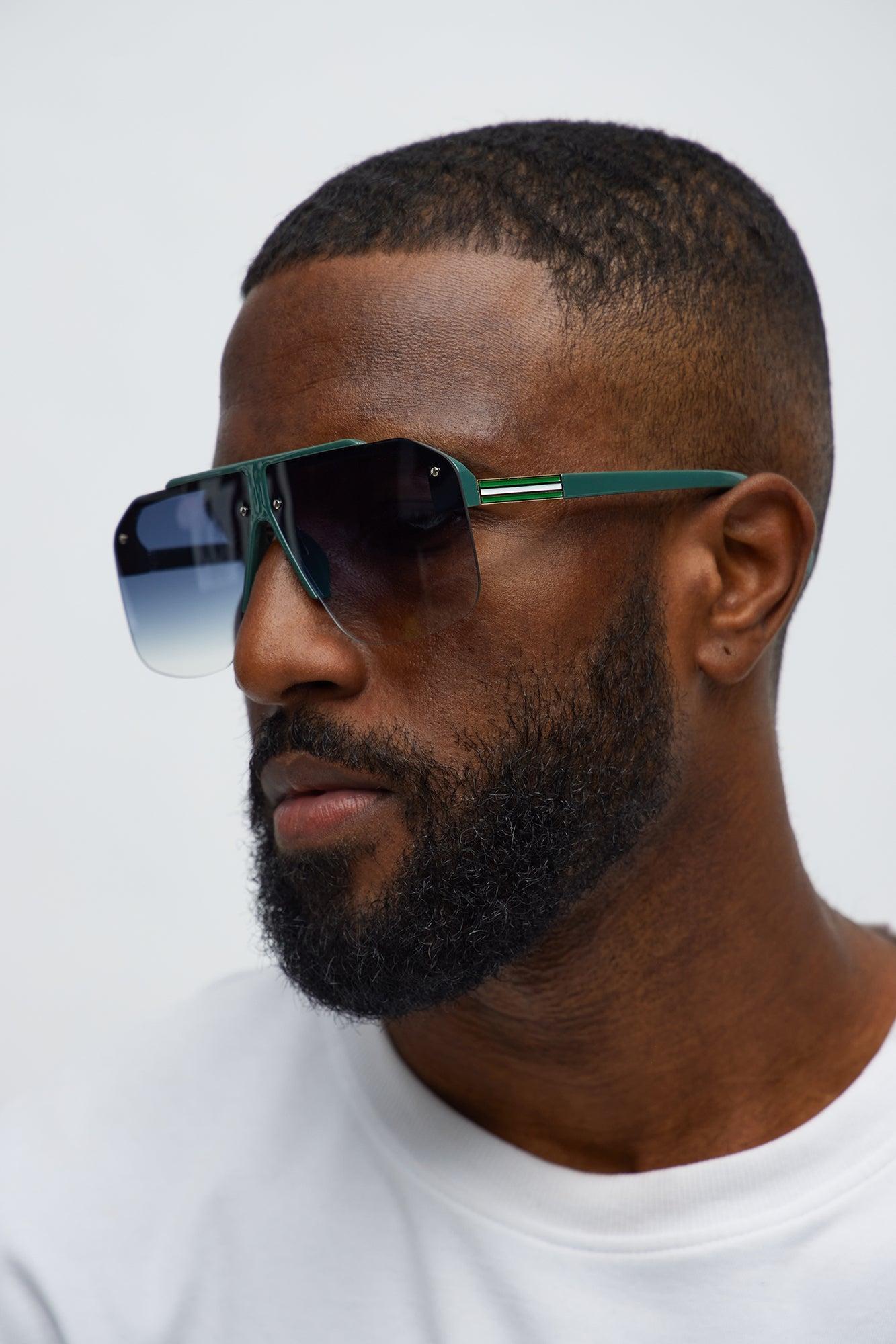 Cairns Shield Glasses - Black/Blue Male Product Image