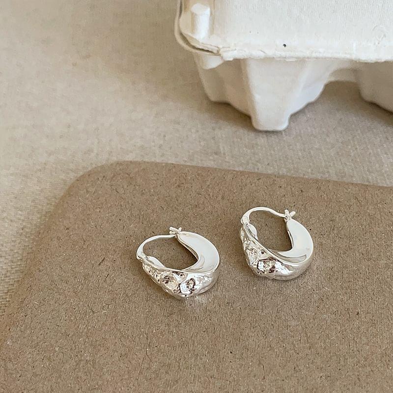 925 Sterling Sliver Geometry Drop Earring / Stud Earring Product Image