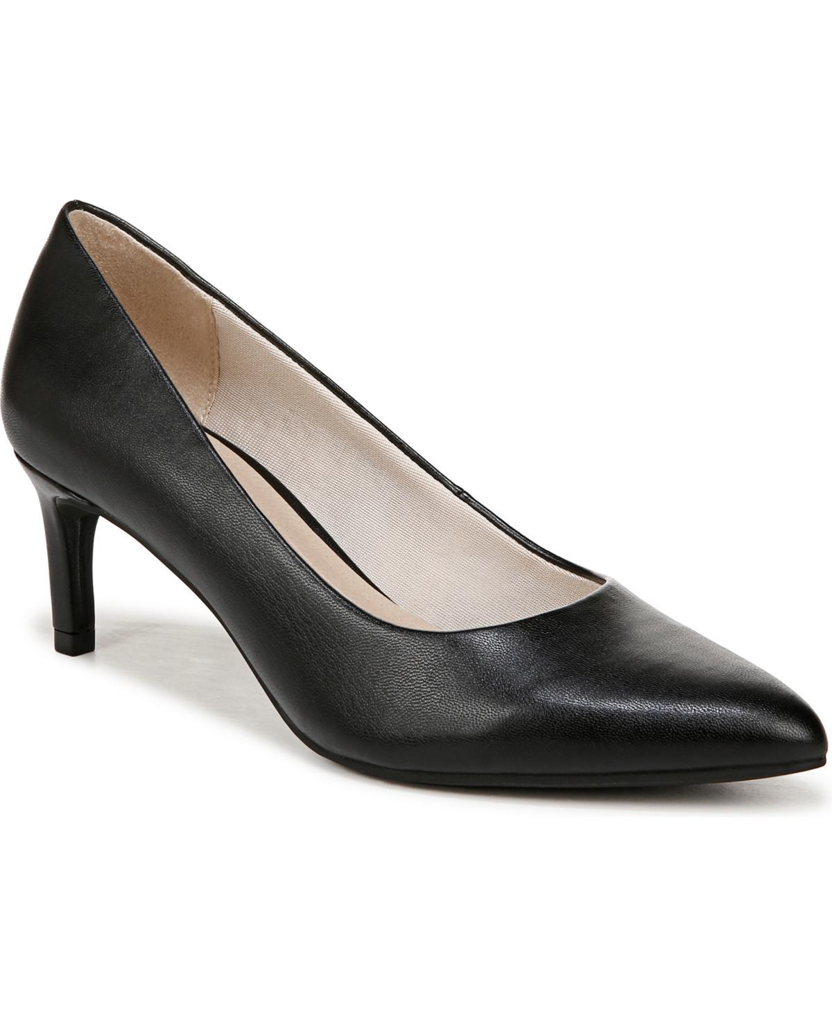 LifeStride Alexis Women's Pumps, Size: 7 Wide, Black Faux Product Image