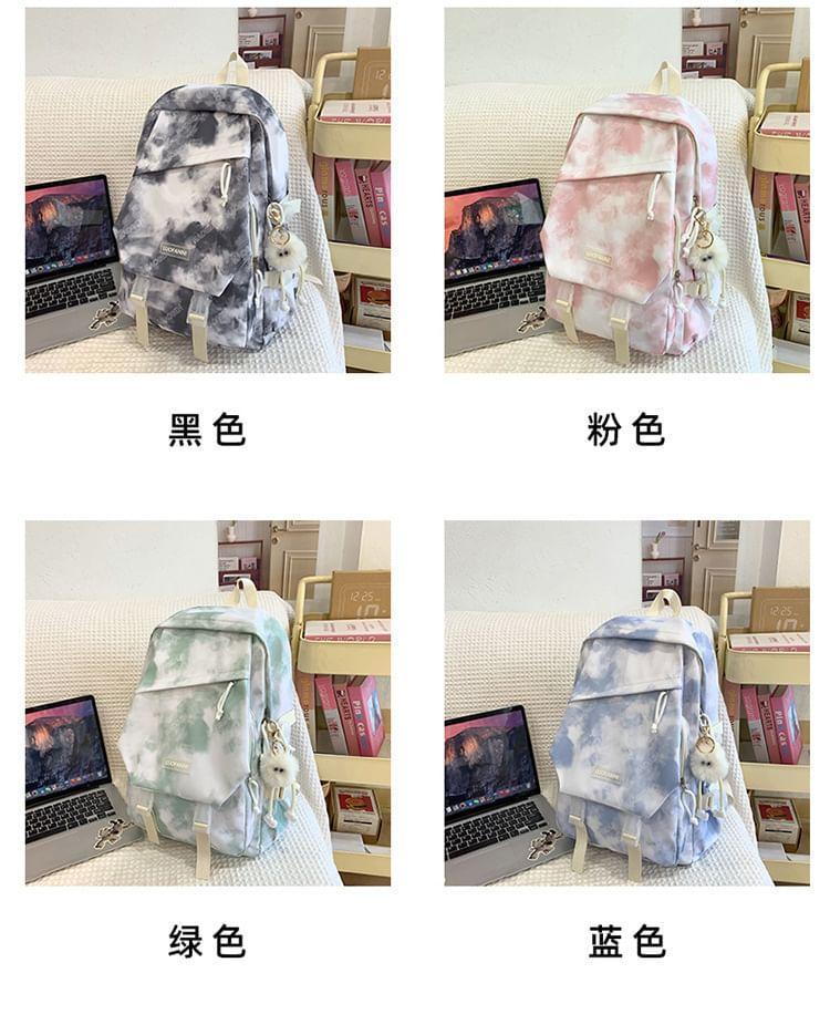 Tie Dye Nylon Backpack / Bag Charm / Set Product Image
