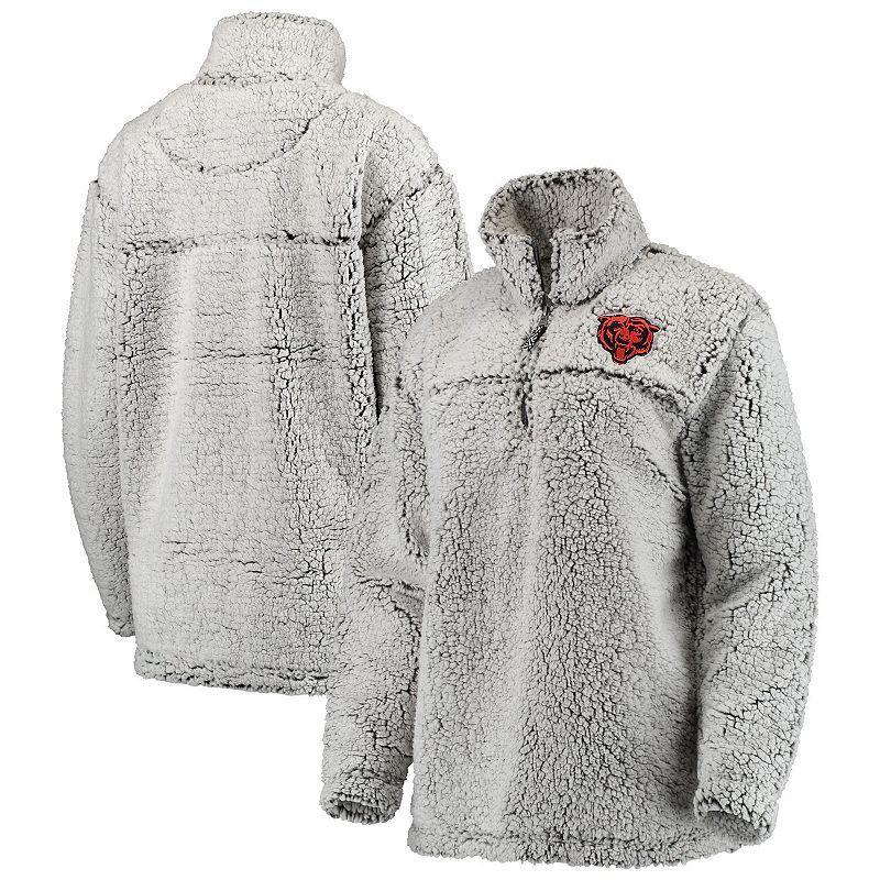 Women's G-III 4Her by Carl Banks Gray Arizona Cardinals Sherpa Quarter-Zip Pullover Jacket, Size: Small, Grey Product Image