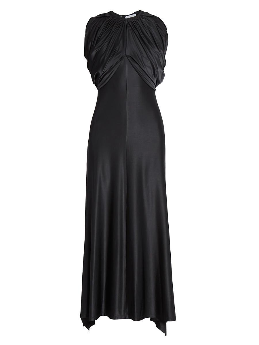 Womens 24E Show Draped Jersey Maxi Dress Product Image