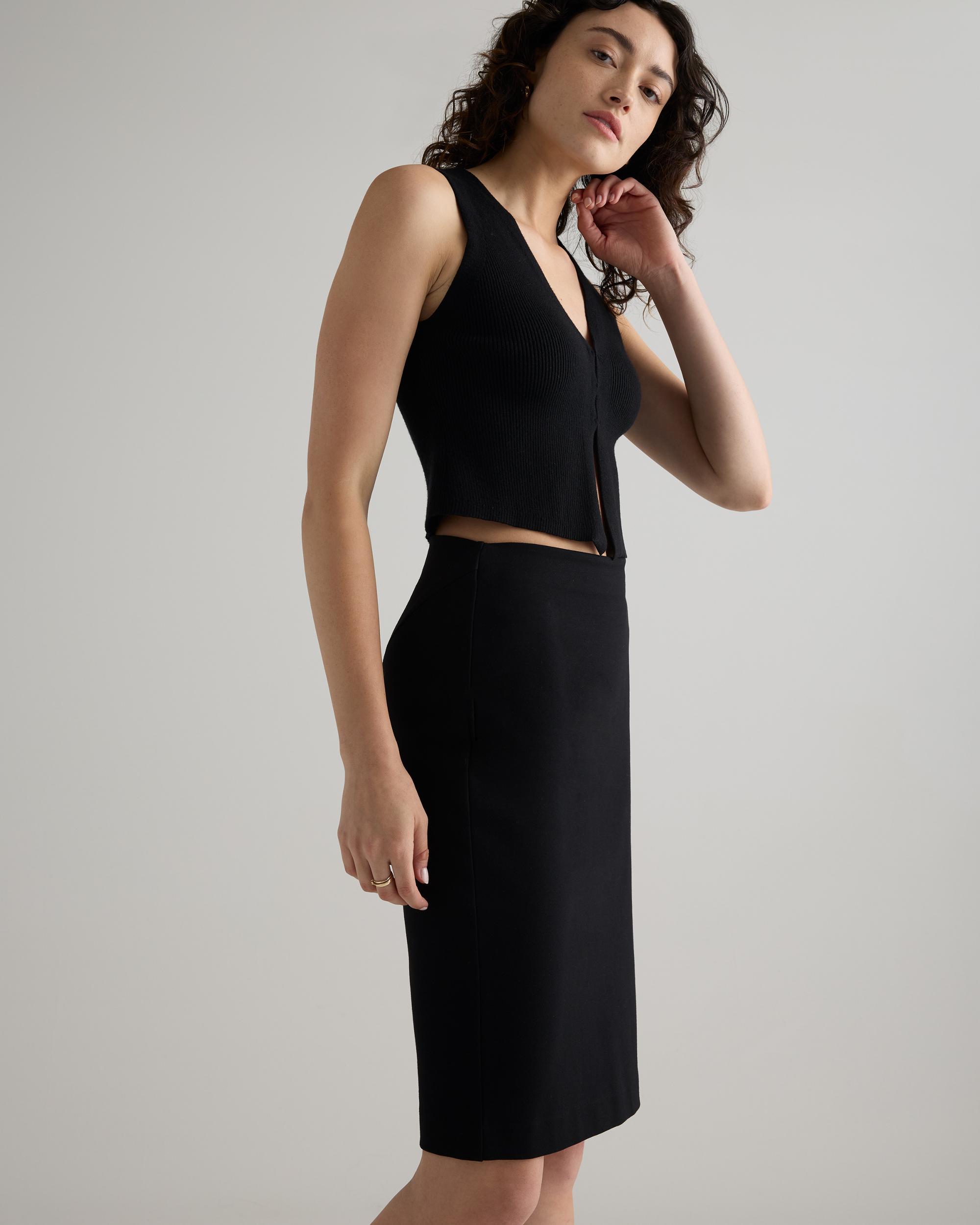 Quince | Women's Ultra-Stretch Ponte Pencil Skirt Size XL, Rayon Product Image