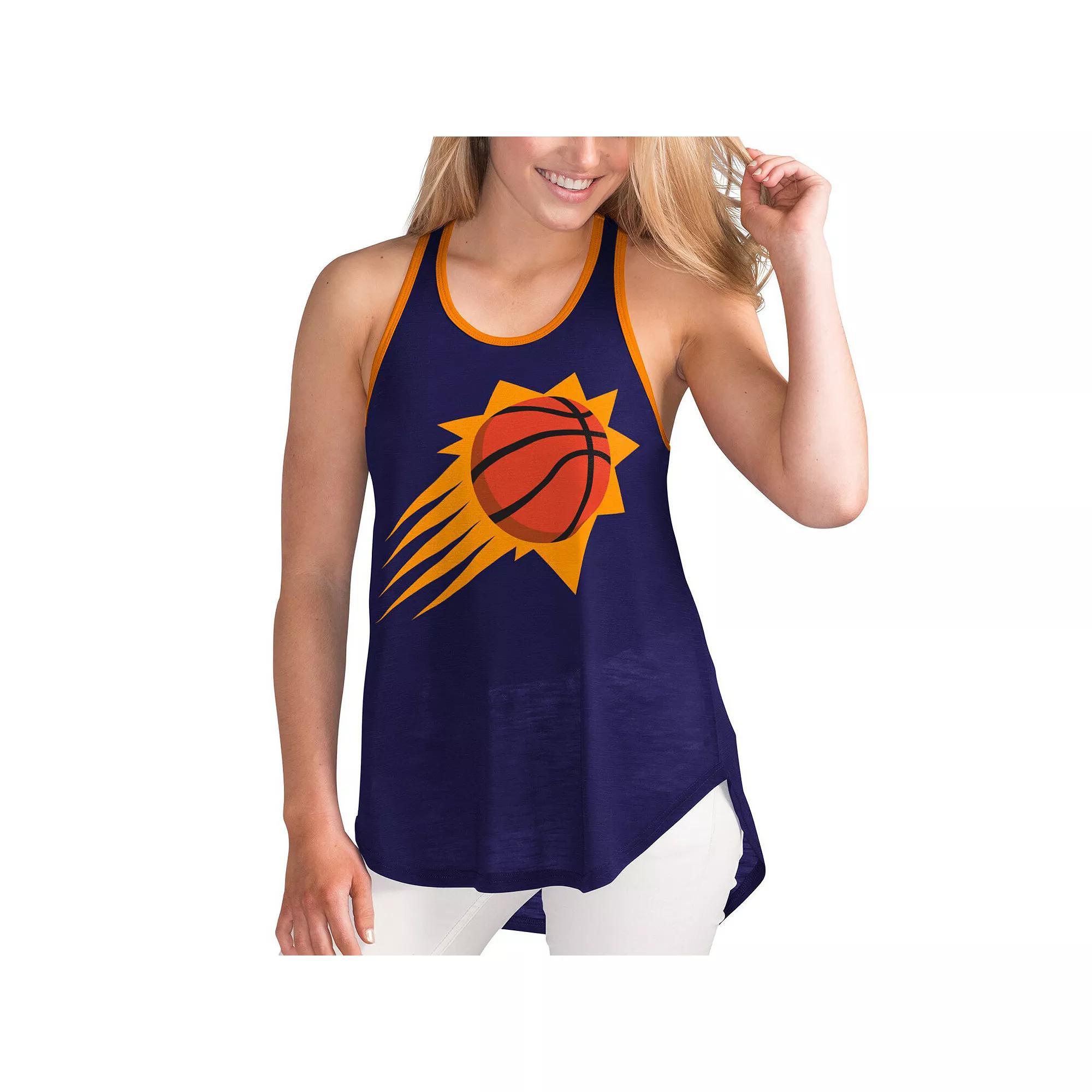 Women's G-III Sports by Carl Banks Purple Phoenix Suns Showdown Burnout Tank Top, Size: XL, Phx Purple Product Image