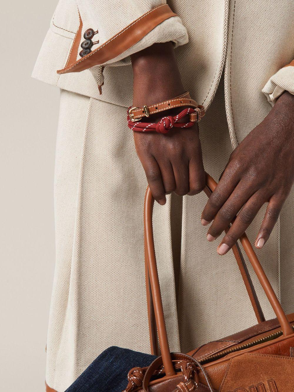 wrap-around leather bracelet Product Image