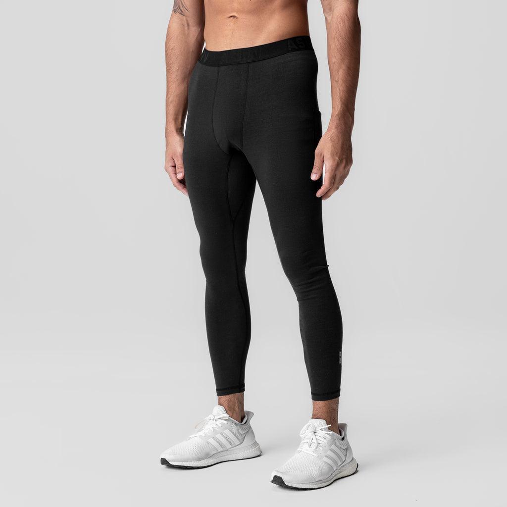 1065. Creora® Cotton Modal Side Pocket Legging - Black Product Image