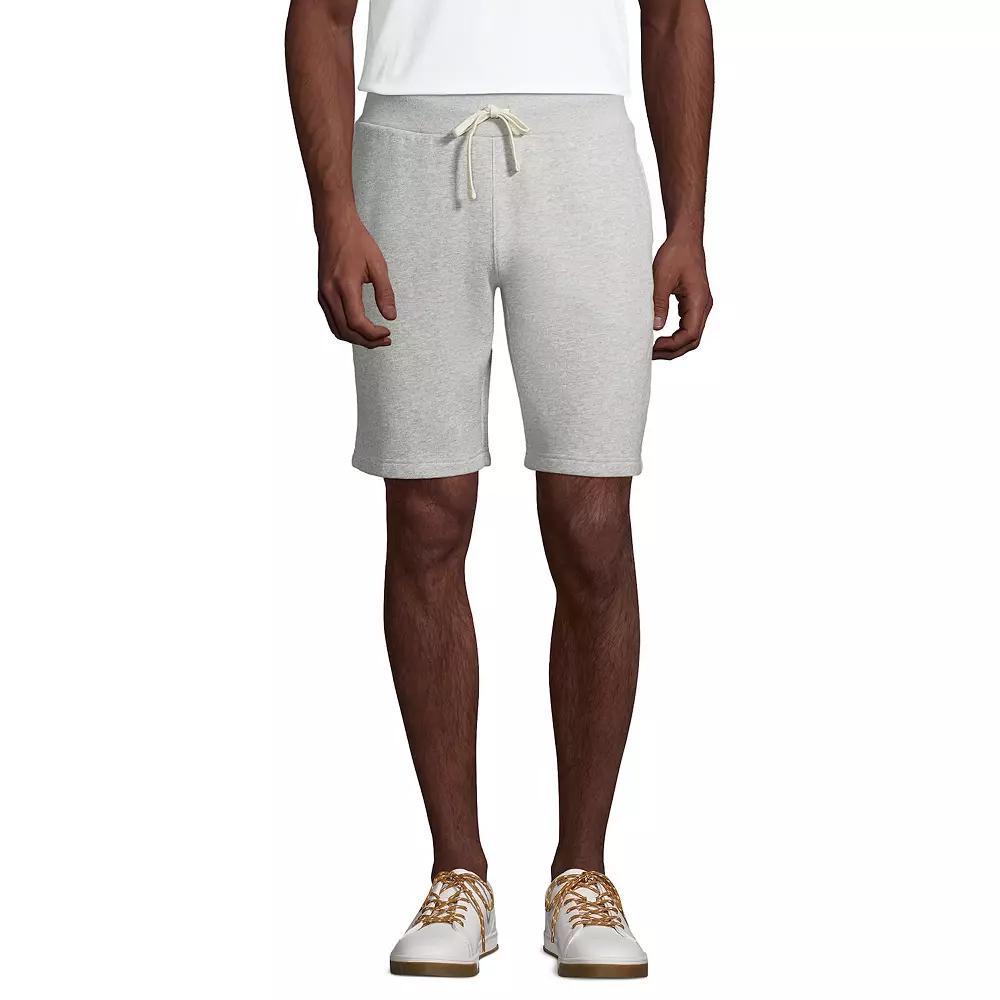 Big & Tall Lands End Serious Sweats Shorts, Mens Gray Grey Product Image