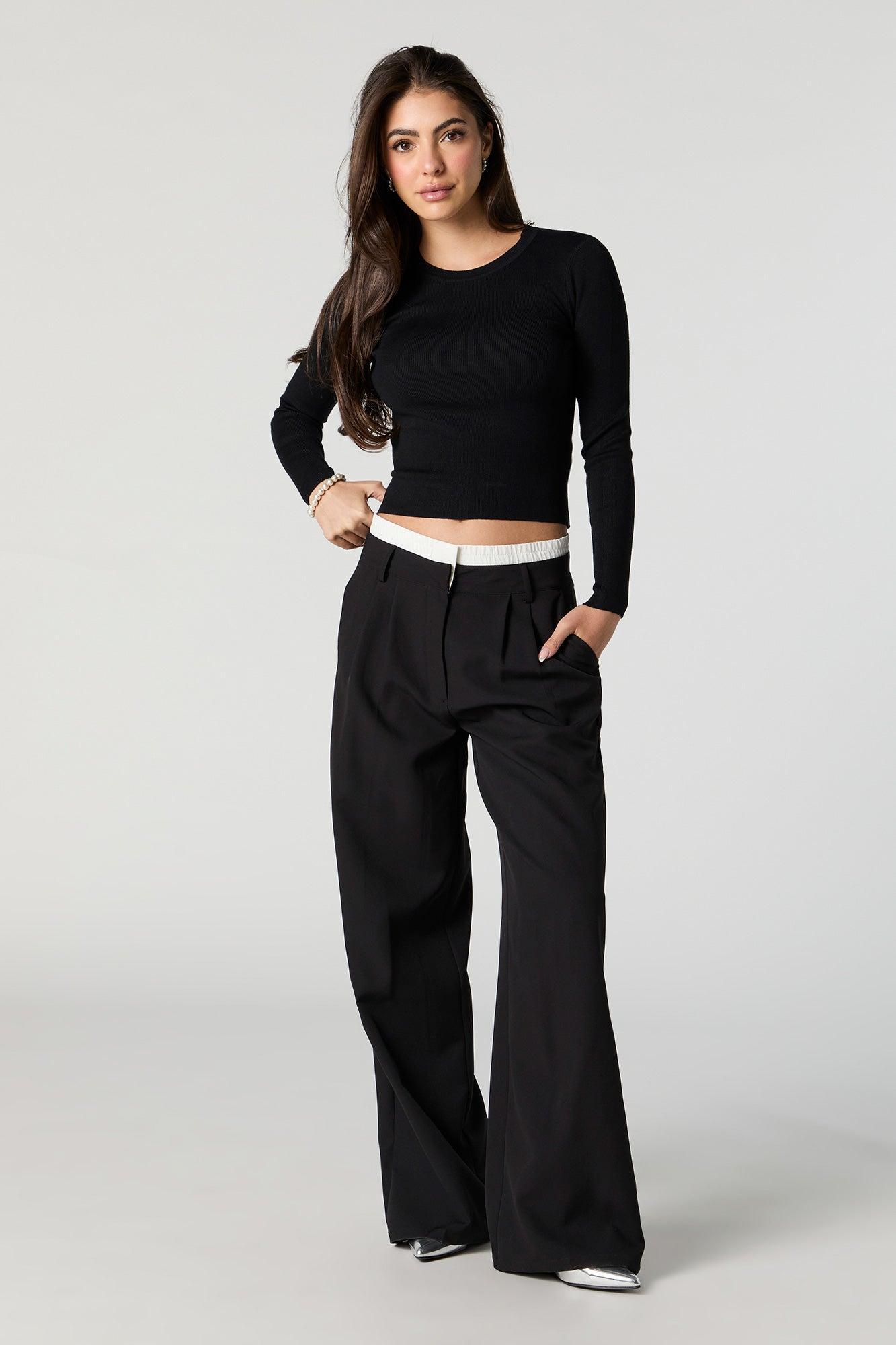 Ribbed Crewneck Sweater Female Product Image