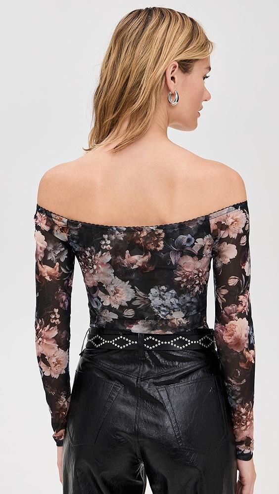 L'AGENCE Peonie Off Shoulder Bodysuit | Shopbop Product Image