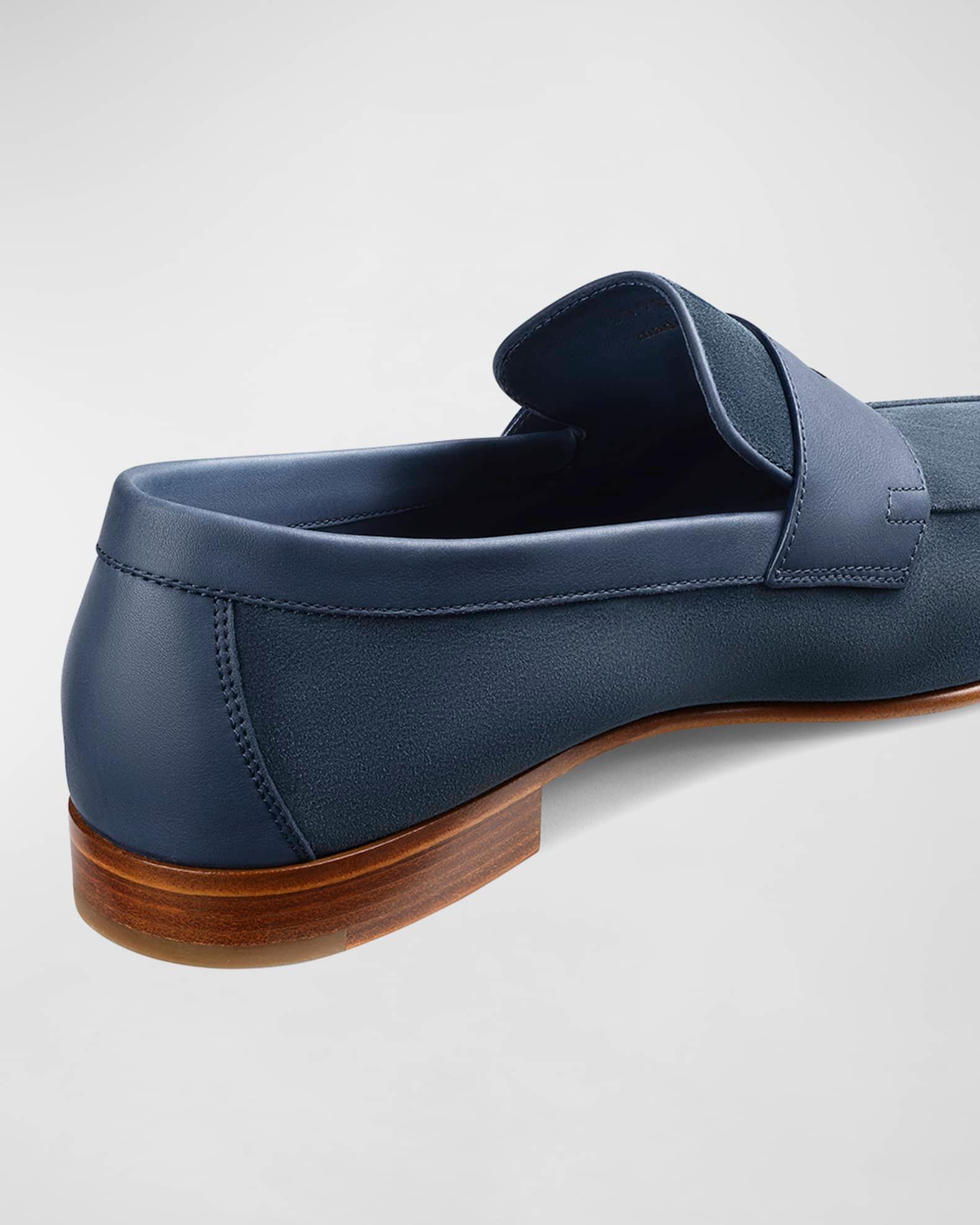 Men's Royce Kiltie Brushed Leather Penny Loafers Product Image