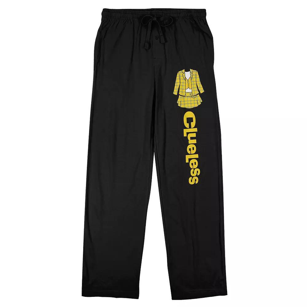 Men's Clueless Outfit Logo Pajama Pants, Size: XXL, Black Product Image
