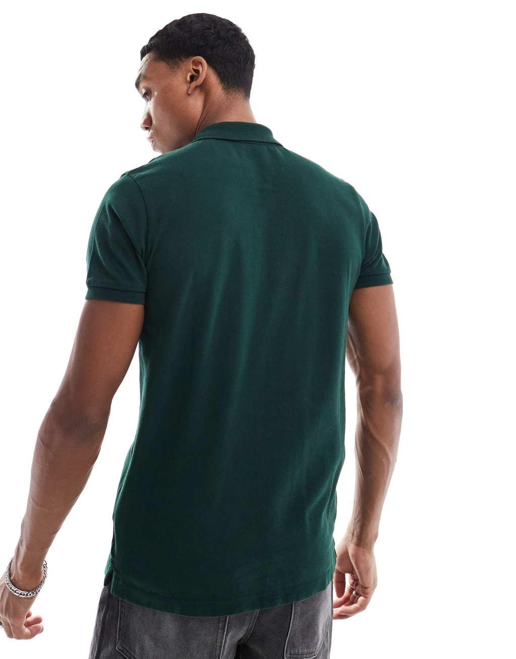 Scalpers basic polo in dark green   Product Image