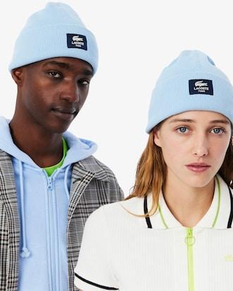 Ribbed Cotton Badge Beanie Product Image