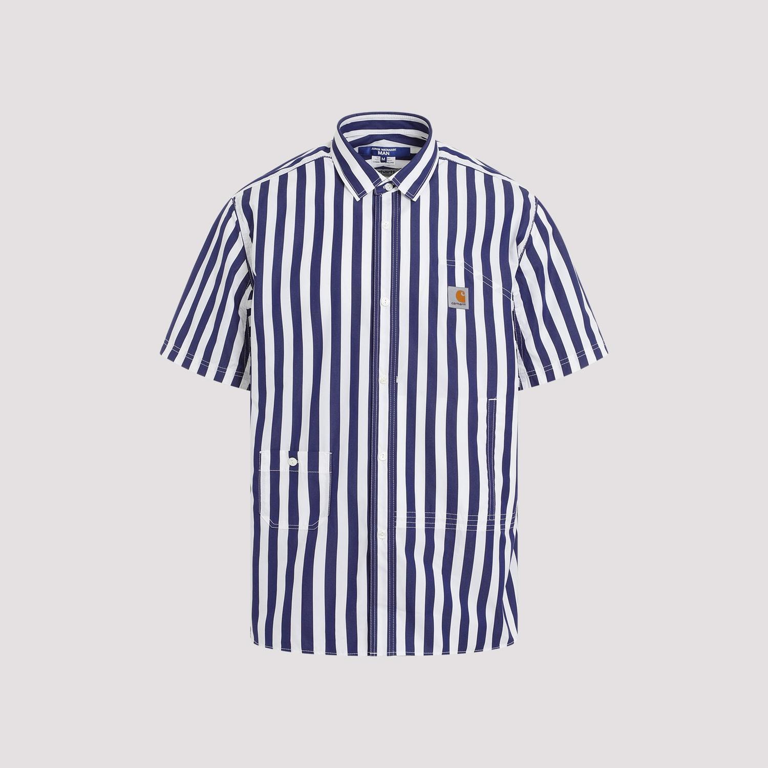 JUNYA WATANABE Cotton Shirt In White Nvy Product Image
