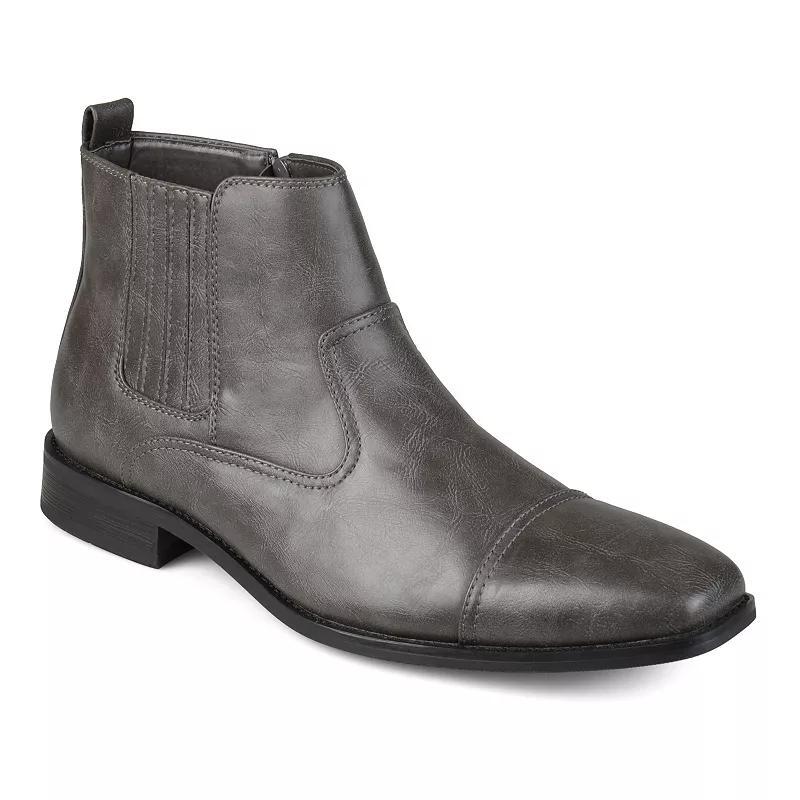 VANCE Alex Men's Cap-Toe Dress Boots, Size: 13, Gray Product Image
